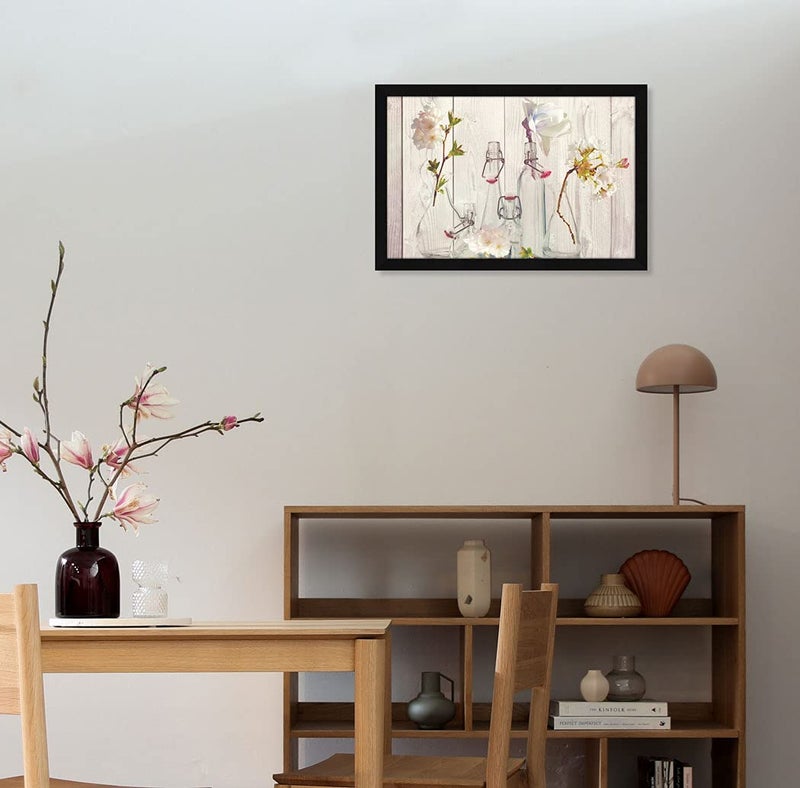 ArtX Paper Floral Framed Wall Art Painting, wall decor for living room, Multicolor, Floral, 12.5 X 18.5 inches, Set of 1 - Image 4