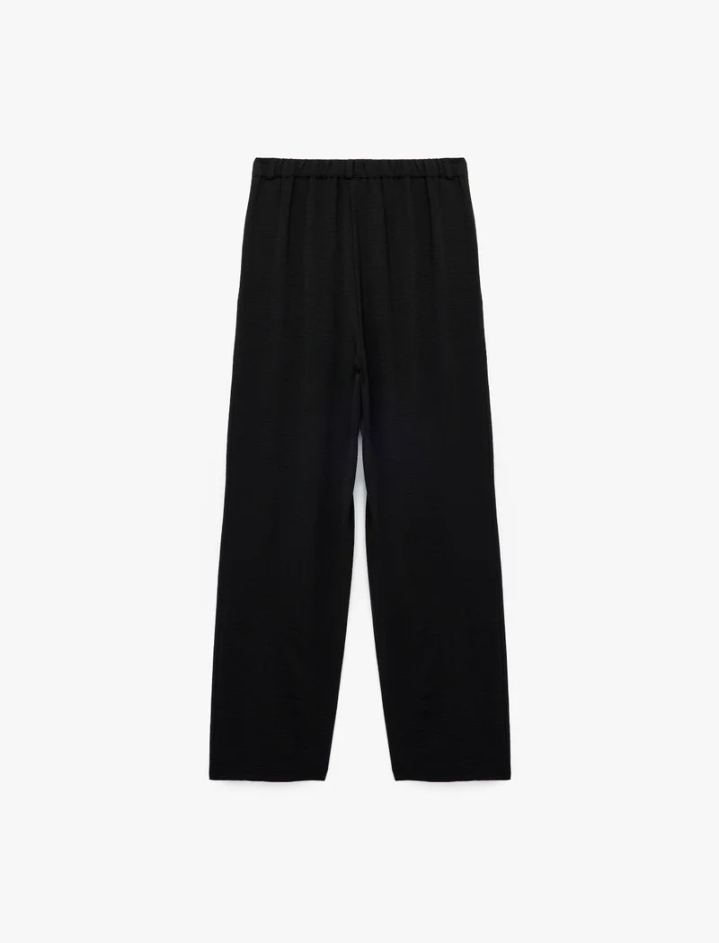 كوتون Wide-Leg Pants