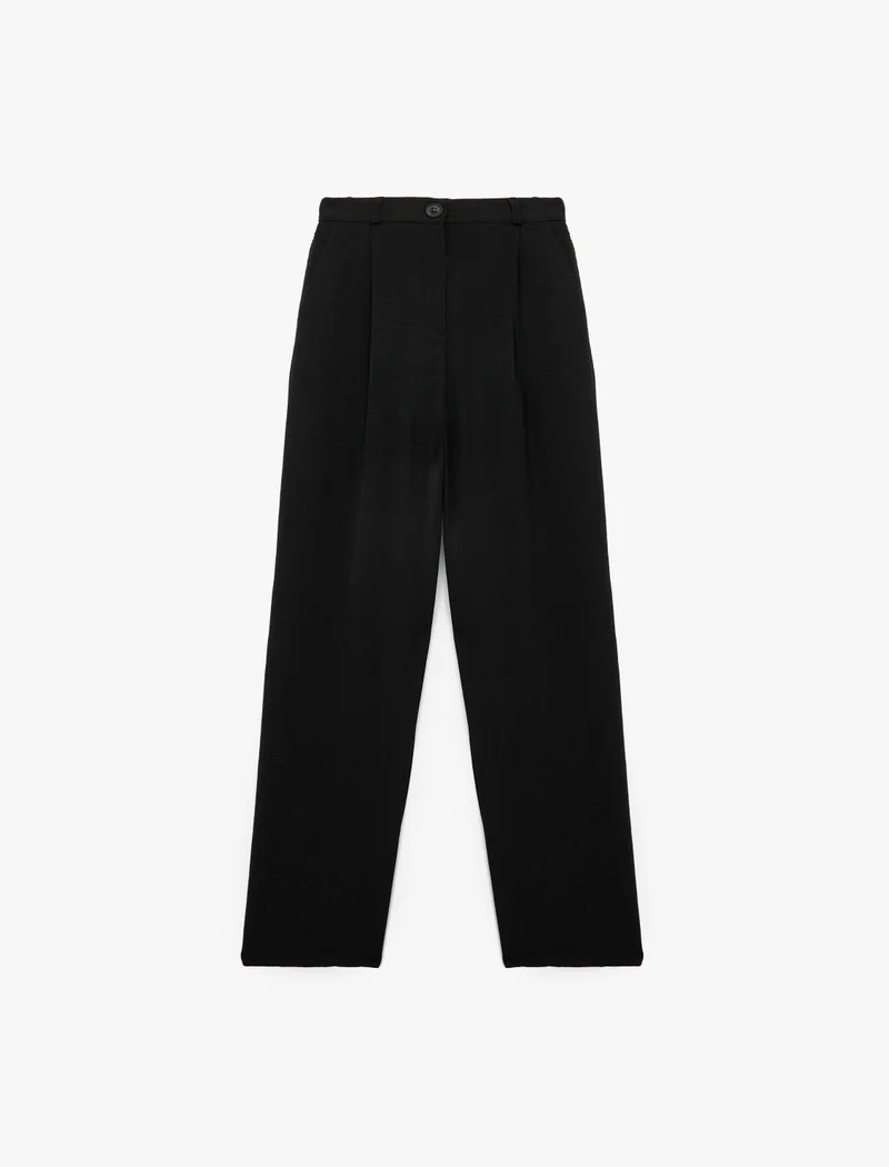 كوتون Wide-Leg Pants