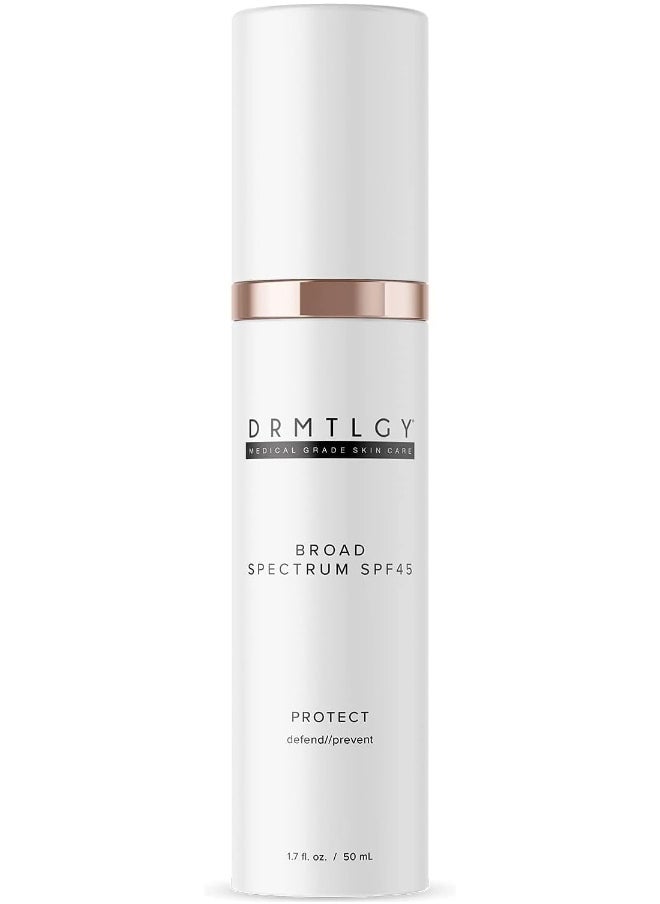 DRMTLGY Anti Aging Clear Face Sunscreen And Facial Moisturizer With Broad Spectrum Spf 45  - Image 1