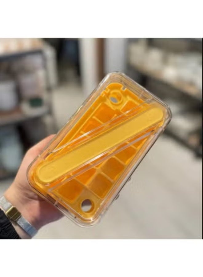 قالب مكعبات ثلج بغطاء وسيلة، قالب مكعبات ثلج للفريزر مصنوع من مواد عالية الجوده وخالية من BPA كود286 - Image 4