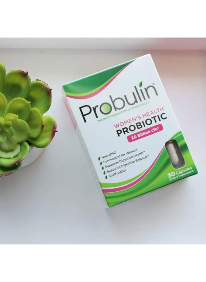 Probulin Women'S Health Probiotic Capsules For Digestive Health Pack Of 30'S - Image 3
