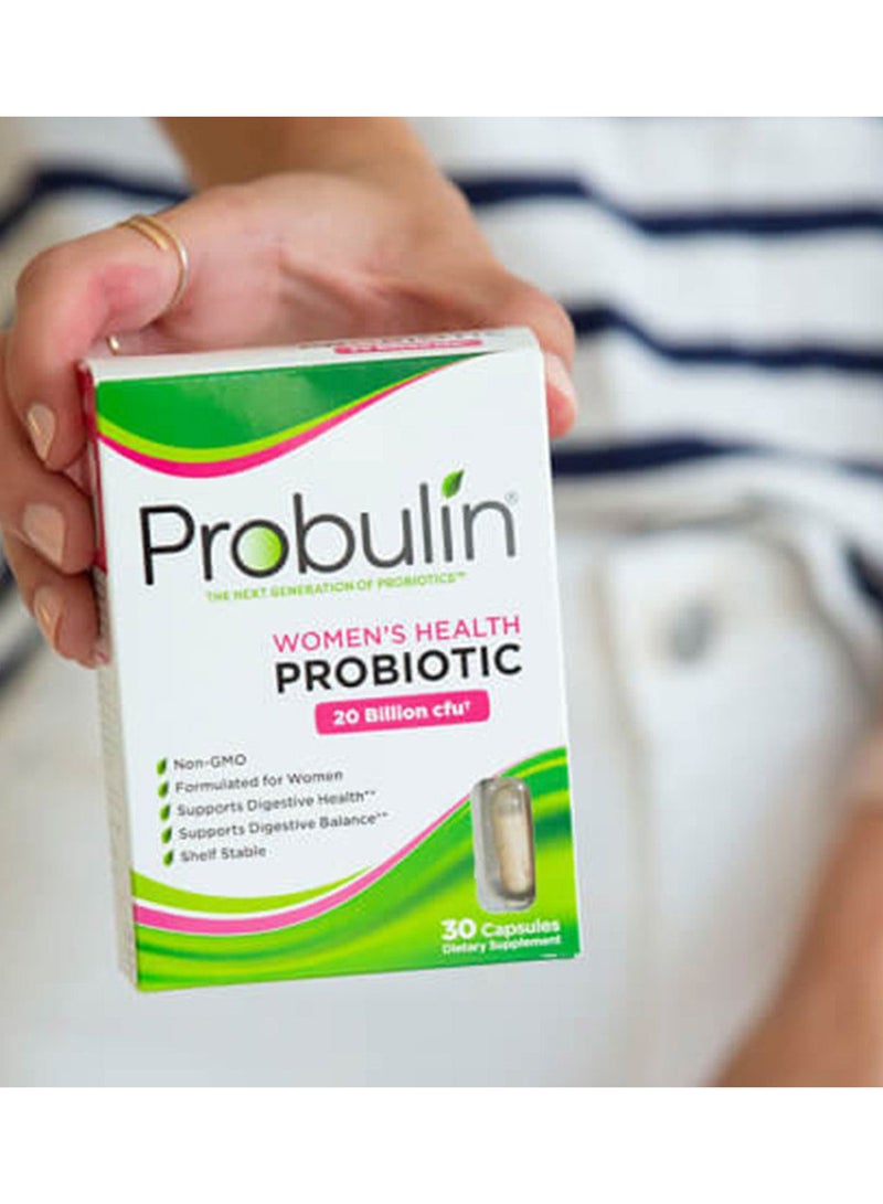 Probulin Women'S Health Probiotic Capsules For Digestive Health Pack Of 30'S - Image 4