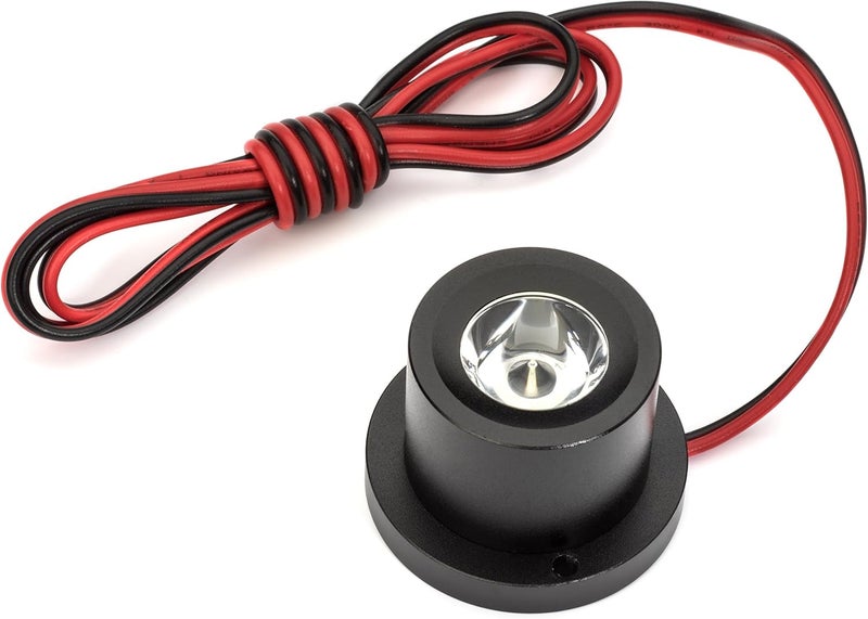 Oznium كشاف LED عالي الكثافة (هيكل أسود، LED أحمر) - Image 1