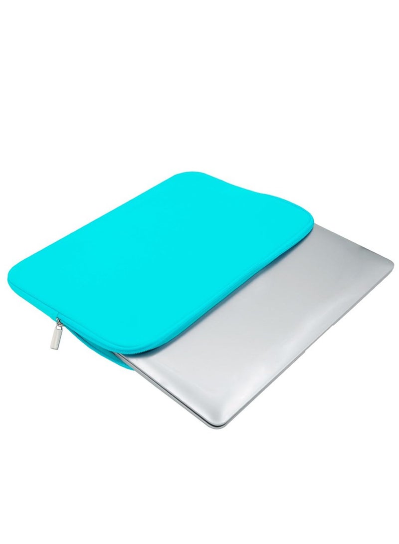 Portable Zipper Soft Sleeve Case Bag Notebook Cover for 13 Inch Laptop Bag Blue - Image 1