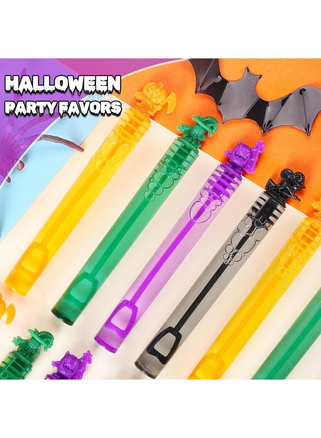 MAPIXO 200Pcs Halloween Bubble Wands Bulk, Mini Pumpkin Bubble Party Favors for Kids, Treasure Box Toys, Goodie Bag Stuffer Filler, Classroom Prizes, Halloween Treats Non Candy, Pinata, Basket Decorations - Image 5