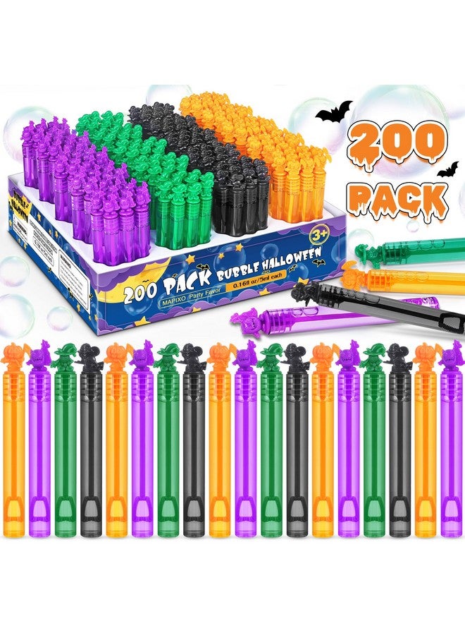MAPIXO 200Pcs Halloween Bubble Wands Bulk, Mini Pumpkin Bubble Party Favors for Kids, Treasure Box Toys, Goodie Bag Stuffer Filler, Classroom Prizes, Halloween Treats Non Candy, Pinata, Basket Decorations - Image 2