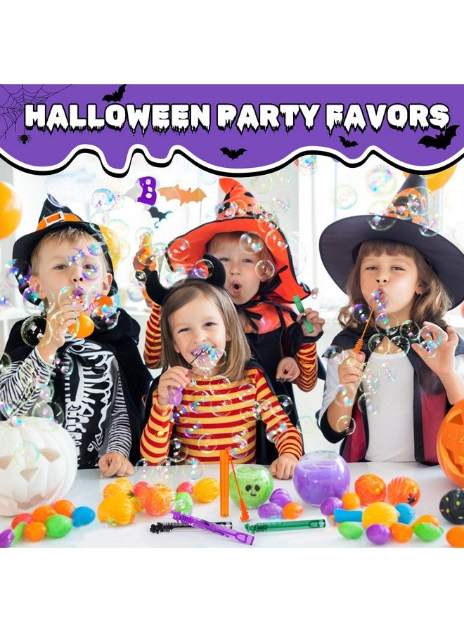MAPIXO 200Pcs Halloween Bubble Wands Bulk, Mini Pumpkin Bubble Party Favors for Kids, Treasure Box Toys, Goodie Bag Stuffer Filler, Classroom Prizes, Halloween Treats Non Candy, Pinata, Basket Decorations - Image 4