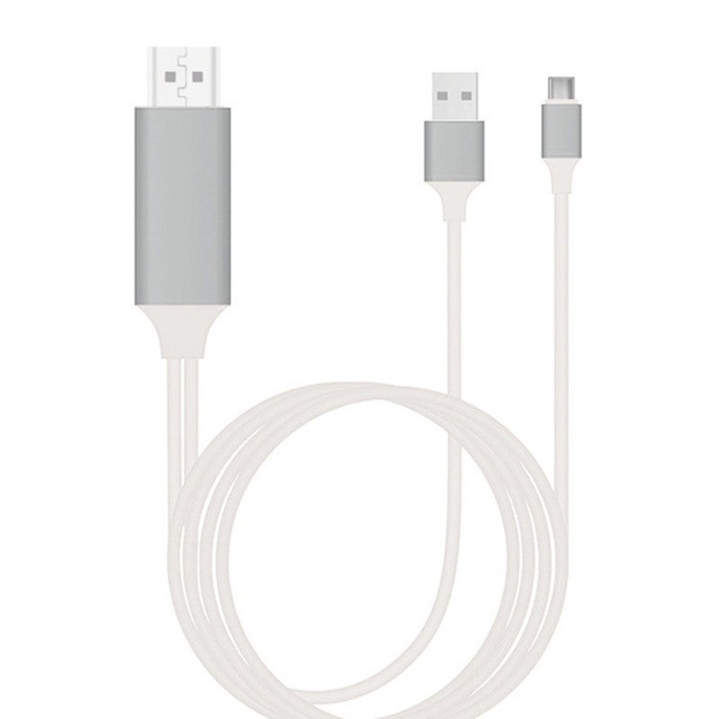 Foreign trade is specially designed for type c to hdmi screen-to-screen mobile phone to display screen-to-screen line converter White 