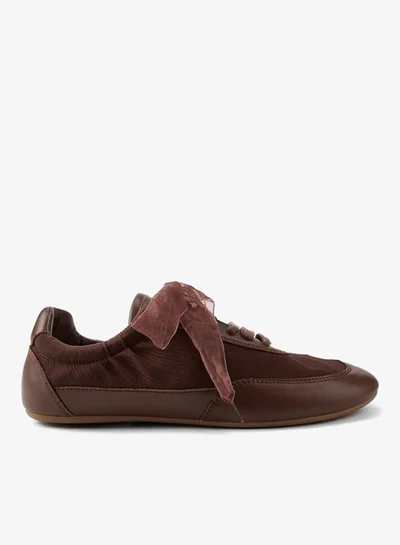 Celeste Women's Bow Accent Lace-Up Sneakers