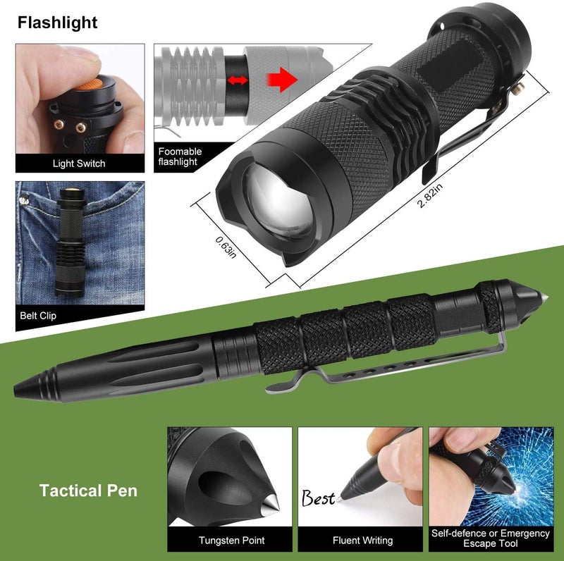 Verifygear Emergency Survival Kit, 22 in 1 Professional Survival Gear Equipment Tools First Aid Supplies for SOS Emergency Tactical Hiking Hunting Disaster Camping Adventures - Image 5