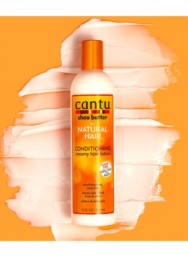 CANTO Cantu Shea Butter Moisturizing Cream Lotion for Natural Hair 355ml - Image 2
