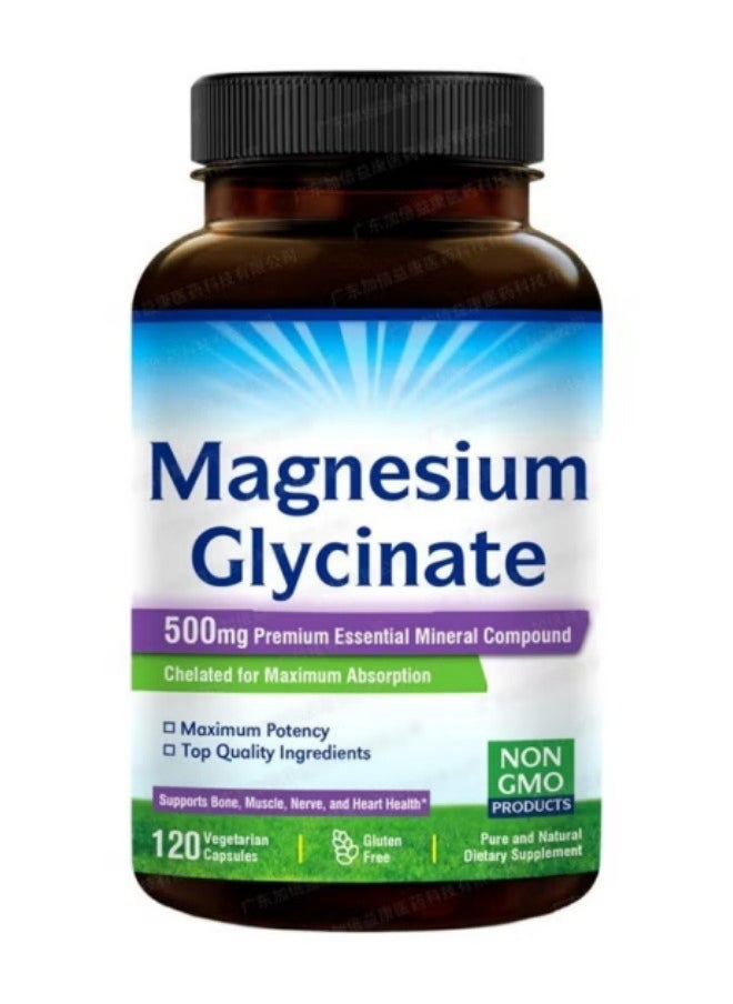 Magnesium Glycinate High Absorption Magnesium Glycinate Capsules 120 Capsules  - Image 1