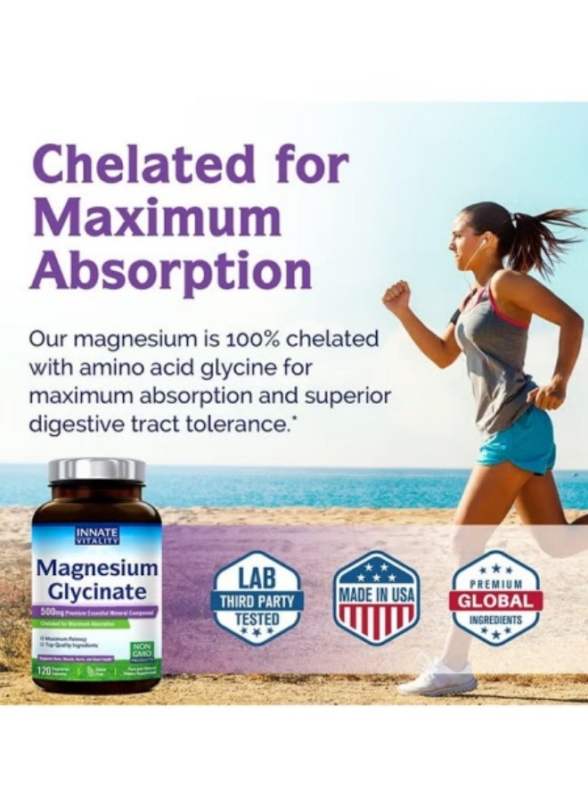 Magnesium Glycinate High Absorption Magnesium Glycinate Capsules 120 Capsules  - Image 5