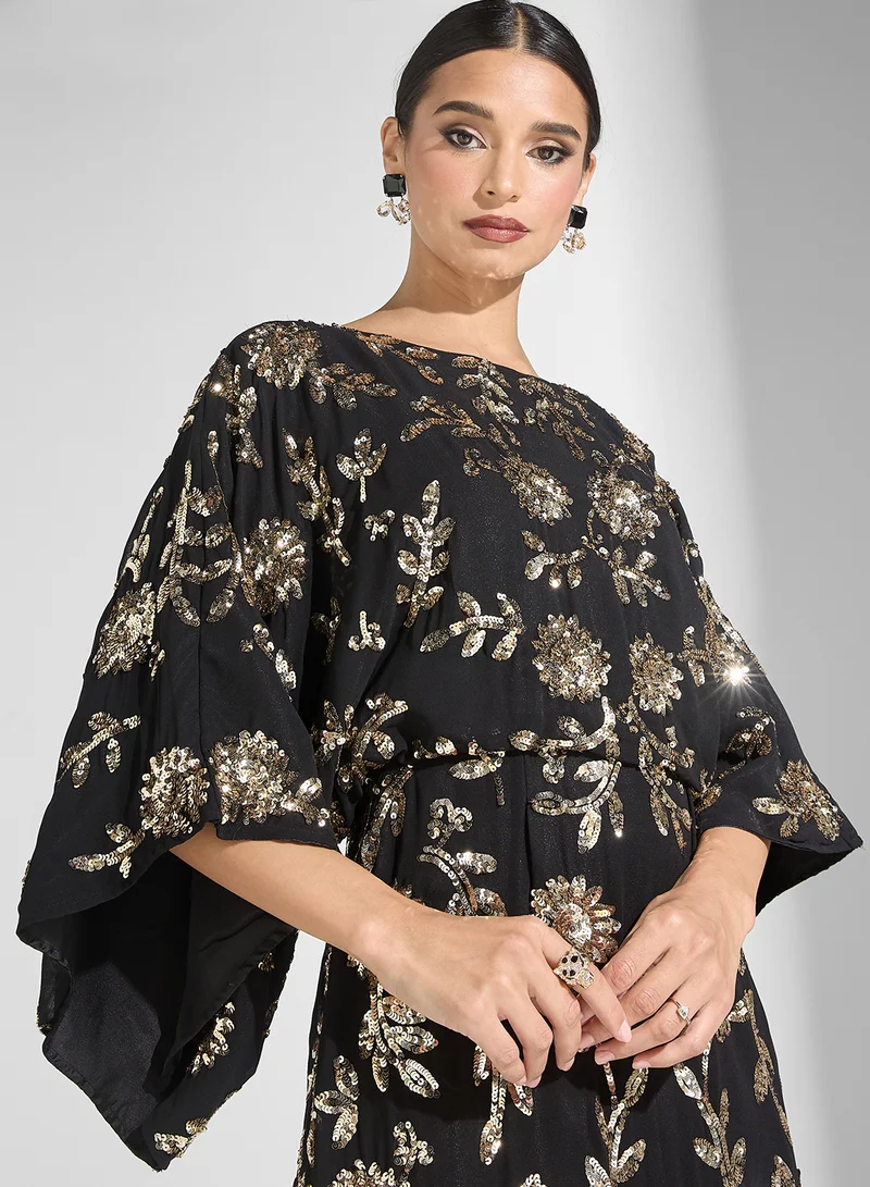 فروك اند فرل Floral Embellished Dress