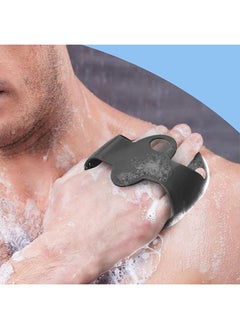 Euthymol Silicone Body Scrubber, Exfoliating Shower Scrubber for Men & Women, Back Scrubber for Sensitive Skin, Lathers Well & Long-Lasting (Black)  - Image 2