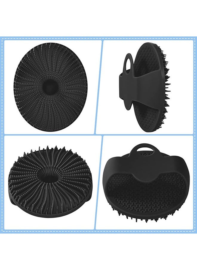 Euthymol - Silicone Body Scrubber, Exfoliating Shower Scrubber for Men & Women, Back Scrubber for Sensitive Skin, Lathers Well & Long-Lasting (Black) - Image 1