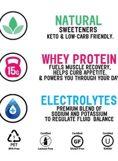 Protein2o Protein2o Electrolyte Protein Infused Water Plus Electrolytes, Strawberry Banana, 500 ml, Protein Drink  - Image 4