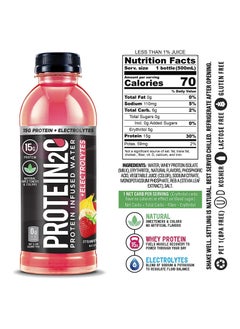 Protein2o Protein2o Electrolyte Protein Infused Water Plus Electrolytes, Strawberry Banana, 500 ml, Protein Drink  - Image 2