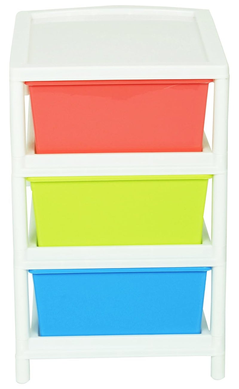 ARISTO Everest Multipurpose 3 Drawer Plastic Modular Chest Storage Organizer Multicolour Standard Everest3 39 cm x 305 cm x 47 cm Rectangular - Image 4