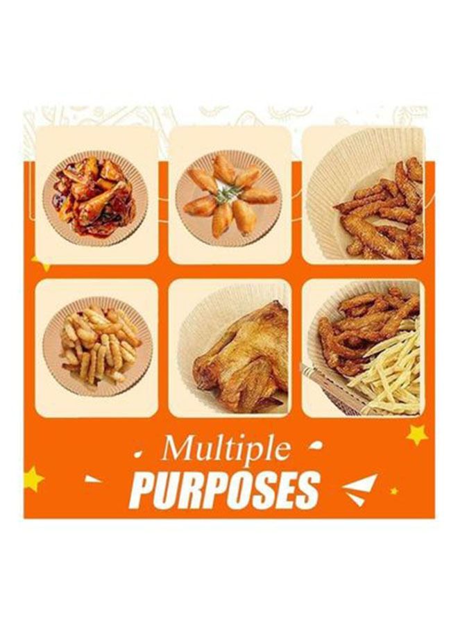 Marrkhor 100 PCS Air Fryer Disposable Paper Liner, Non-Stick Air Fryer Liners, Round Food Grade Baking Paper for Air Fryer Oven Roasting Microwave - Image 5