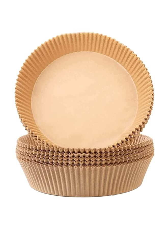 Marrkhor 100 PCS Air Fryer Disposable Paper Liner, Non-Stick Air Fryer Liners, Round Food Grade Baking Paper for Air Fryer Oven Roasting Microwave - Image 2