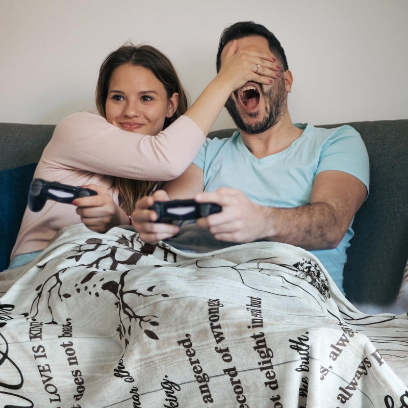 Calibron Wedding Gifts for Couples 2026 Soft Blanket, Bridal Shower Gifts for Bride to Be, Anniversary Mr and Mrs Gifts, Wedding Gifts for Newlyweds Wedding Throw Blanket 60 * 50 - Image 4