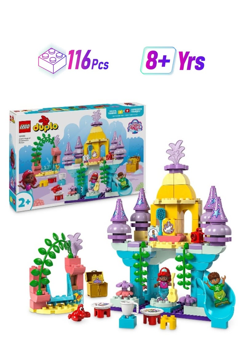 LEGO Duplo Disney Ariel’S Magical Underwater Palace Building Toy Set (116 Pieces)  - Image 1