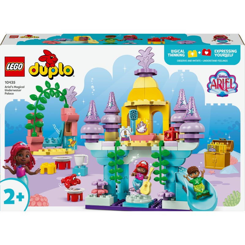 LEGO DUPLO Disney Ariel’s Magical Underwater Palace Building Toy Set (116 Pieces) - Image 2