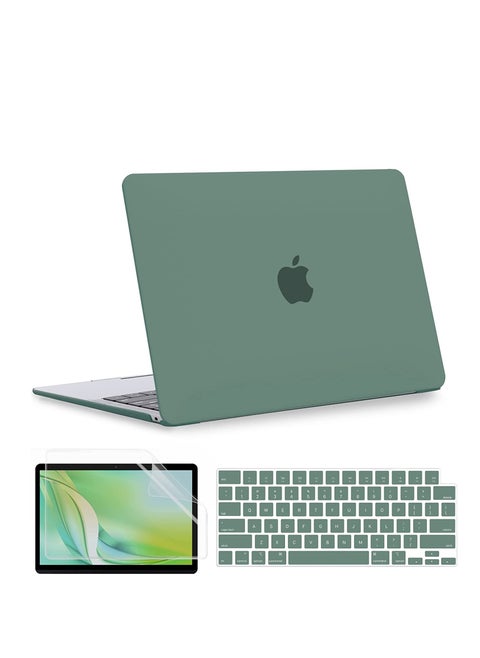 3 in 1 Compatible with 13 inch MacBook Air M2 Chip A2681 2022/M3 Chip A3113 2024/M4 Chip A3240 2025  Case for Mac Air 13.6-inch, Laptop Hard Shell Case with & Keyboard Skin(US Layout)& Screen Protector