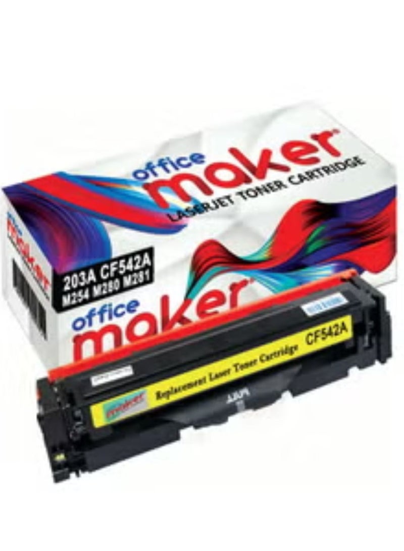 Office Maker Compatible Toner 203A|CF542A Yellow - Image 2