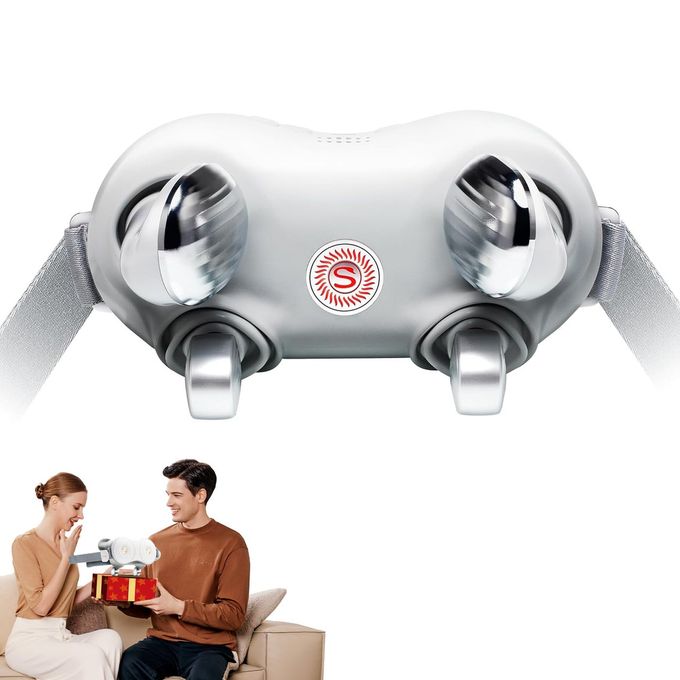 SKG Shiatsu Neck Massager for Pain Relief Deep TissueChristmas Gifts for Men Women Dad Mom Neck and Shoulder Massager 4D Electric Kneading Massager with Heating H7 - Image 1