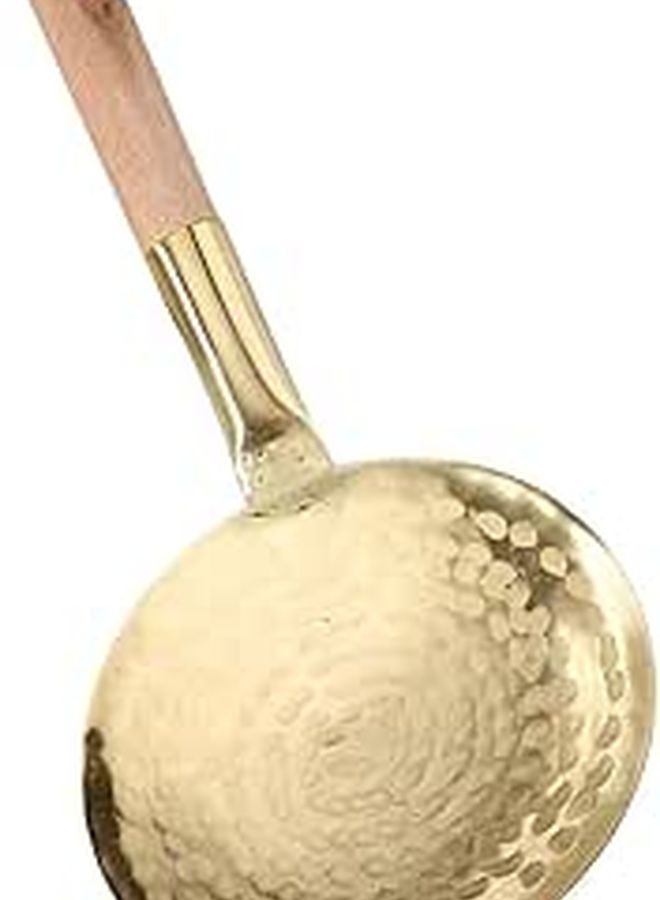 10cm Copper Tofu Scoop Spoon Handheld Kitchen Ladle For Soft Food Serving - Image 1