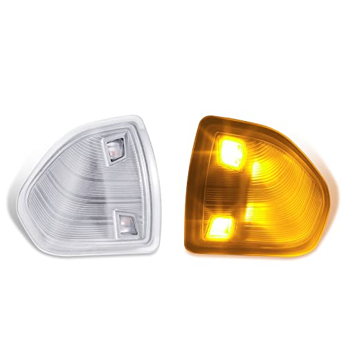 Haitzu LED Side Mirror Turn Signal Light Lamps Clear Cover Lens Compatible with The Following Models:Dodge Ram 1500 2500 3500 4500 5500 2010-2018 68302828AA 68302829AA - Image 1