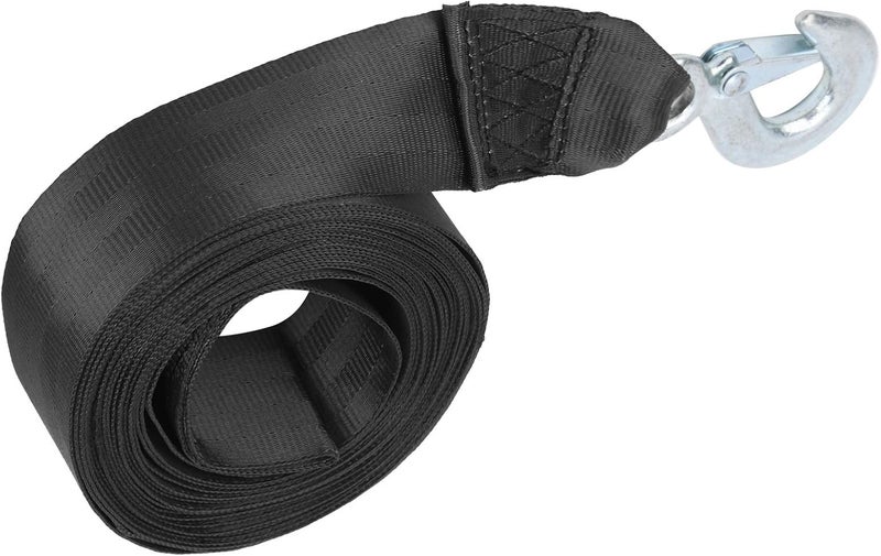 01 Boat Winch Strap, Professional Polyester Boat Winch Strap with Hook, Trailer Wave Runner for Boats Towing Heavy Duty Equipment - Image 2