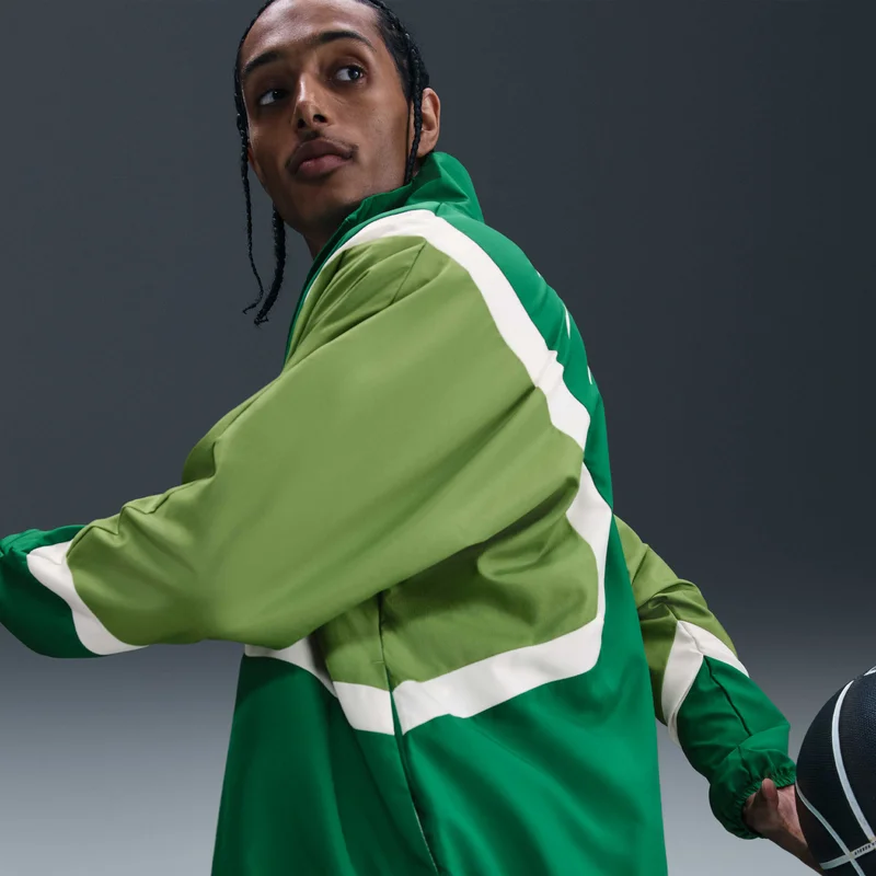 Nike Green Men's Icon Woven Basketball Jacket for Men | Best Price UAE