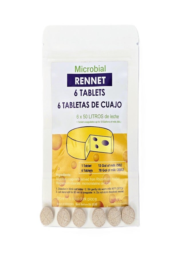 Titanium RENNET TABLETS/CUAJO TITANIUM / 6 TABLETS / 6 PASTILLAS / 6 TABLETTES - Image 1