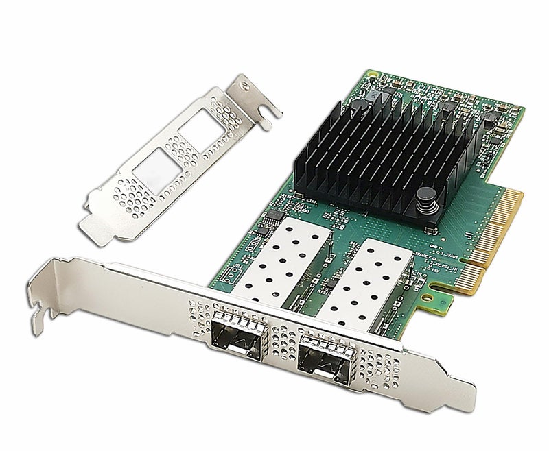 Lemspum 10/25GbE PCIE x8/x16 Ethernet Adapter Dual SFP28 Port with Mellanox ConnectX4 Lx MCX4121A-ACAT Chipset, 25gigabit Network Server Card Support Windows/Linux/VMare/OFED - Image 1