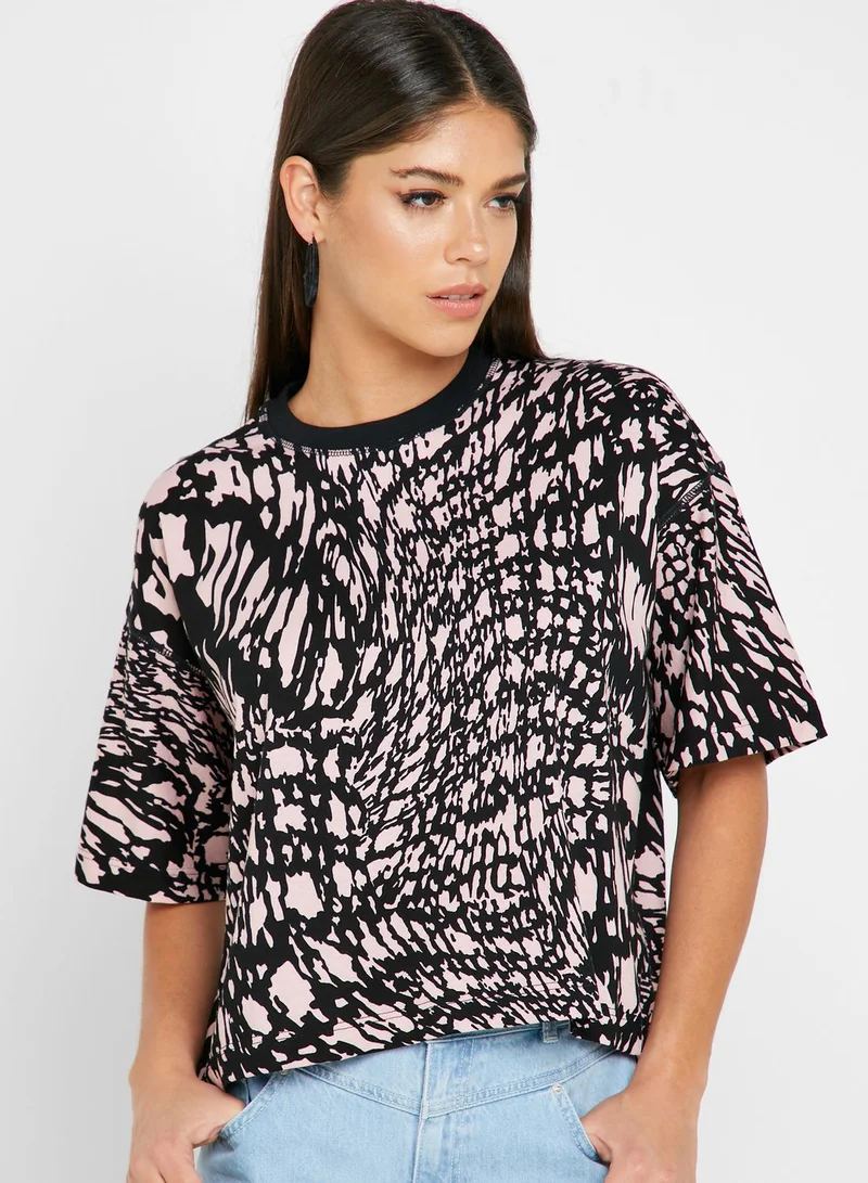 TOPSHOP Swirl Animal Boxy T-Shirt