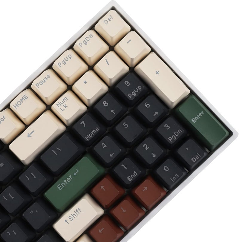 YMDK Double Shot 108 Dyed PBT Shine Through OEM Profile Keycap Rainbow Carbon Sunset Backlit Keycaps for MX Switches Mechanical Keyboard（Only Keycap）（Wild 122 - Image 4