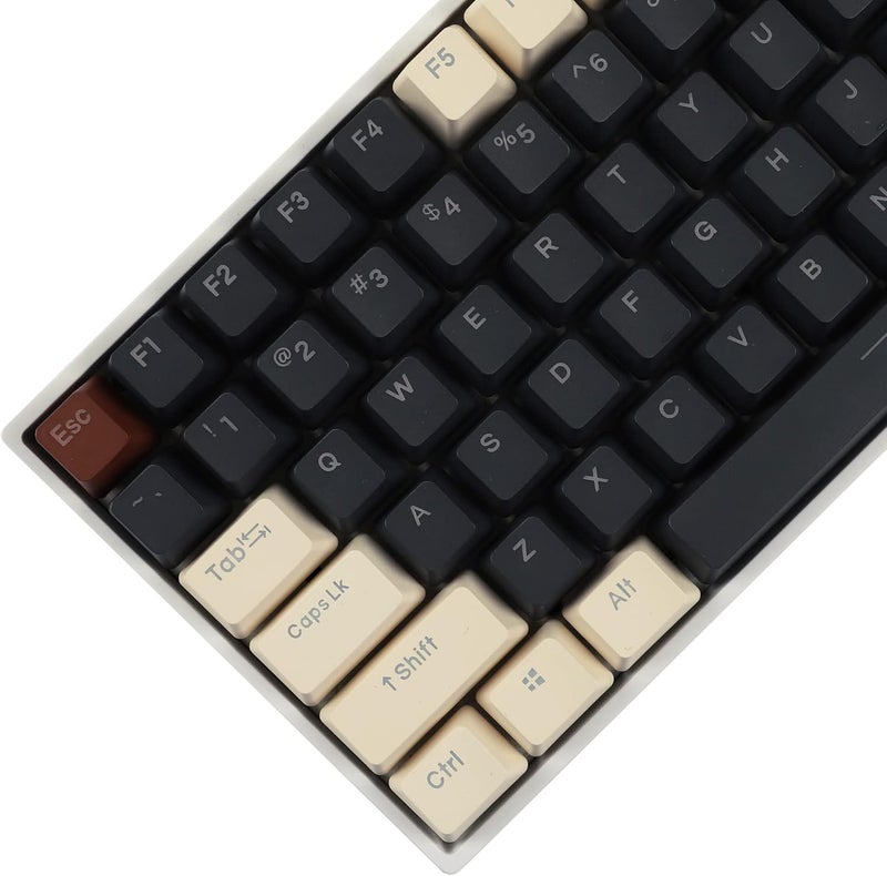 YMDK Double Shot 108 Dyed PBT Shine Through OEM Profile Keycap Rainbow Carbon Sunset Backlit Keycaps for MX Switches Mechanical Keyboard（Only Keycap）（Wild 122 - Image 1