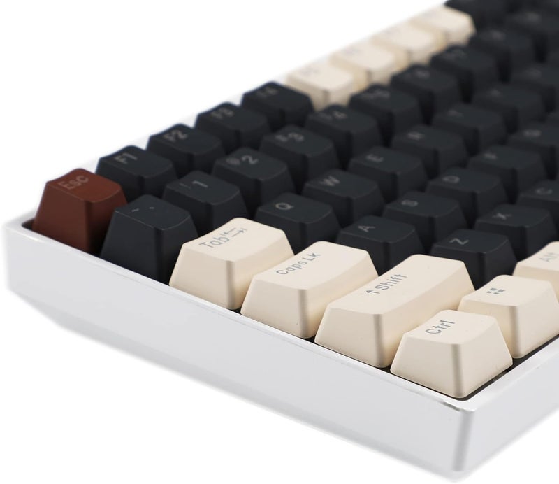 YMDK Double Shot 108 Dyed PBT Shine Through OEM Profile Keycap Rainbow Carbon Sunset Backlit Keycaps for MX Switches Mechanical Keyboard（Only Keycap）（Wild 122 - Image 3