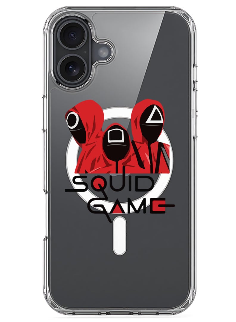 Theodor iPhone 16 Magsafe Magnetic Case Compatible with Wireless Charging, Shockproof Phone Bumper Cover - Squid - Image 1