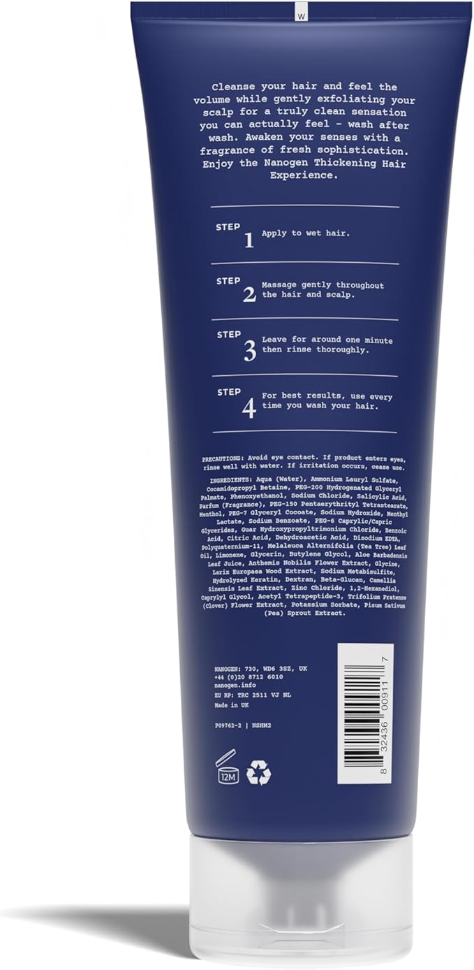 NANOGEN Thickening Hair Treatment Shampoo for Men 240ml - Image 3