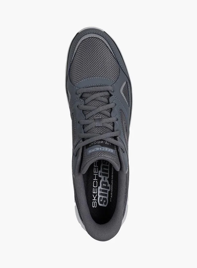 SKECHERS GREY Men TRACK Lace-Up Sports Shoes for Men | Best Price UAE