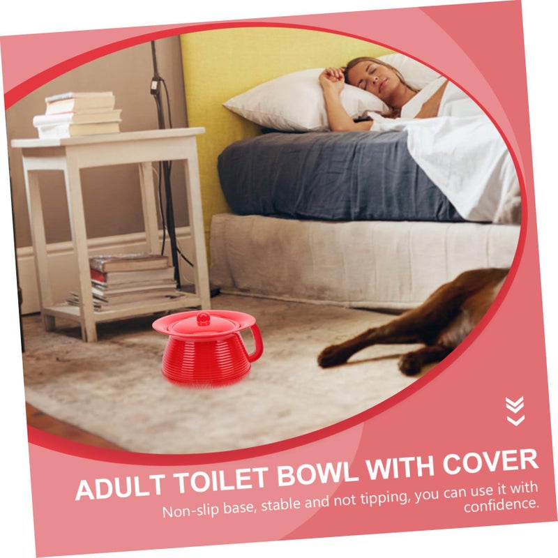 Valiclud Thickened Plastic Urinal with Lid for Kids Adults Portable Bed Pan Travel - Image 4