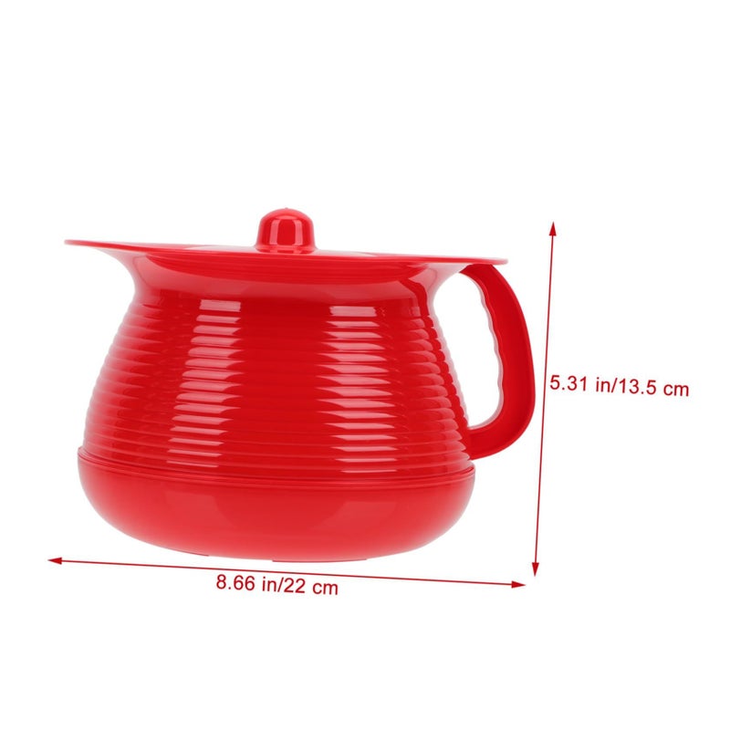 Valiclud Thickened Plastic Urinal with Lid for Kids Adults Portable Bed Pan Travel - Image 3