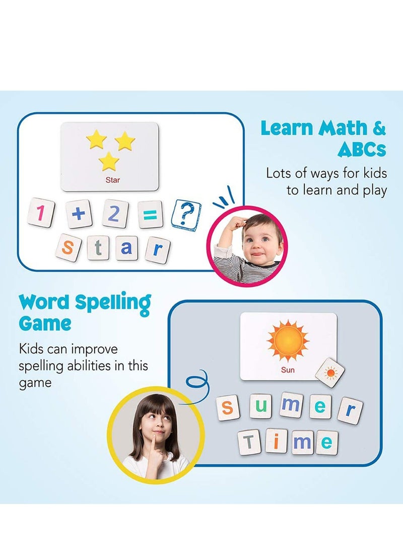 Magnetic Letters Numbers Alphabet Fridge Magnets ABC 123 Educational Toy Set Preschool Learning Spelling Counting Uppercase Lowercase Math for 3 4 5 Years Kid Toddler - Image 4