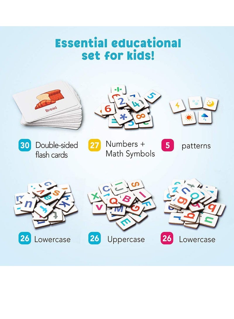 Magnetic Letters Numbers Alphabet Fridge Magnets ABC 123 Educational Toy Set Preschool Learning Spelling Counting Uppercase Lowercase Math for 3 4 5 Years Kid Toddler - Image 2
