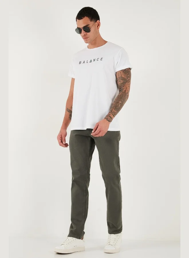 Buratti Buratti Cotton Comfort Fit Normal Waist Straight Leg Jeans Men's JEANS 4412C19TEXAS